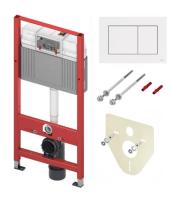 Комплект для установки подвесного унитаза TECE с панелью смыва TECETECEbase 2.0, белая глянцевая